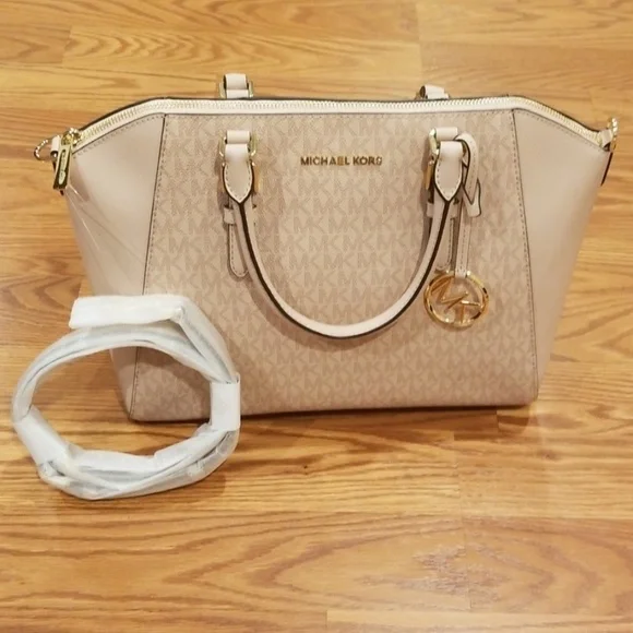 💕MICHAEL KORS💕 Ciara Large Leather Satchel Bag - Picture 4 of 8
